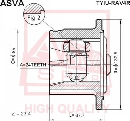 ASVA TYIU-RAV4R - Пыльник, приводной вал autodif.ru