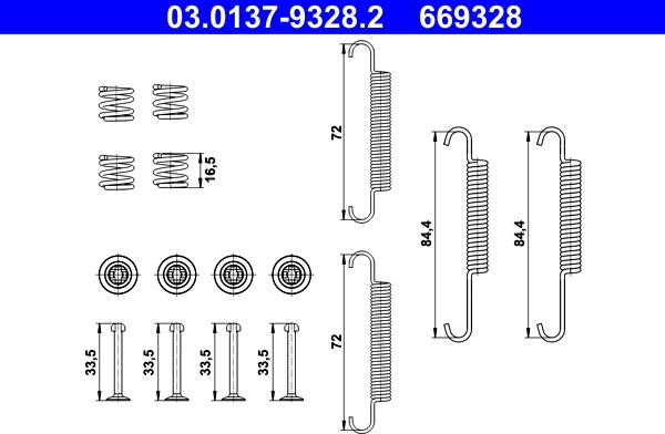 ATE 03.0137-9328.2 - Комплектующие, стояночная тормозная система autodif.ru