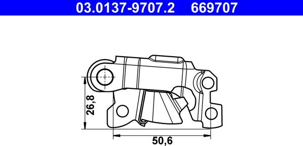 ATE 03.0137-9707.2 - Комплектующие, стояночная тормозная система autodif.ru