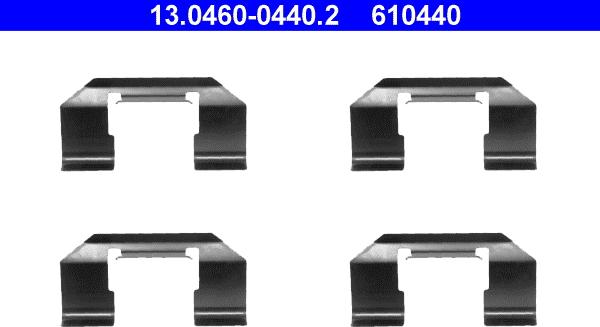 ATE 13.0460-0440.2 - Комплектующие для колодок дискового тормоза autodif.ru
