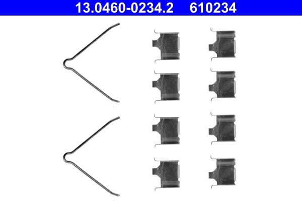 ATE 13.0460-0234.2 - Комплектующие для колодок дискового тормоза autodif.ru