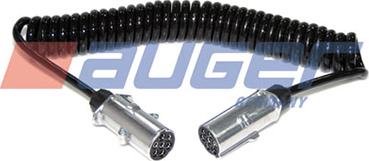 Auger 55413 - кабель спиральный! 7/7 полюсов метал,2 алюм.розетки, Type-N/Euro ISO1185\ autodif.ru