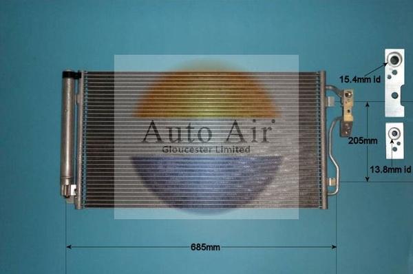 Auto Air Gloucester 16-9948 - Конденсатор кондиционера autodif.ru