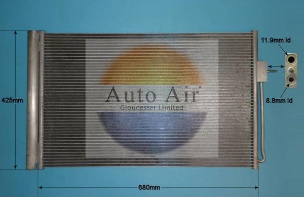 Auto Air Gloucester 16-9813 - Конденсатор кондиционера autodif.ru