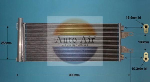 Auto Air Gloucester 16-9796 - Конденсатор кондиционера autodif.ru