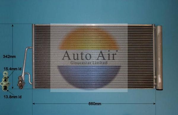 Auto Air Gloucester 16-8917 - Конденсатор кондиционера autodif.ru