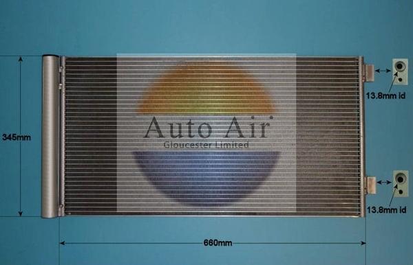 Auto Air Gloucester 16-8923 - Конденсатор кондиционера autodif.ru