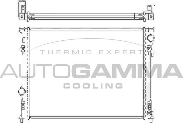 Autogamma 104925 - Радиатор, охлаждение двигателя autodif.ru