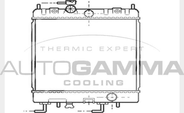 Autogamma 104421 - Радиатор, охлаждение двигателя autodif.ru