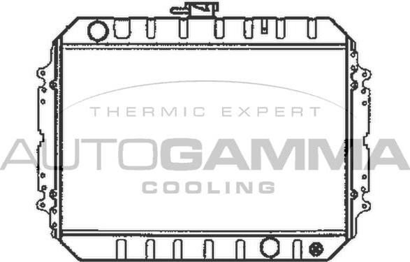Autogamma 104697 - Радиатор, охлаждение двигателя autodif.ru