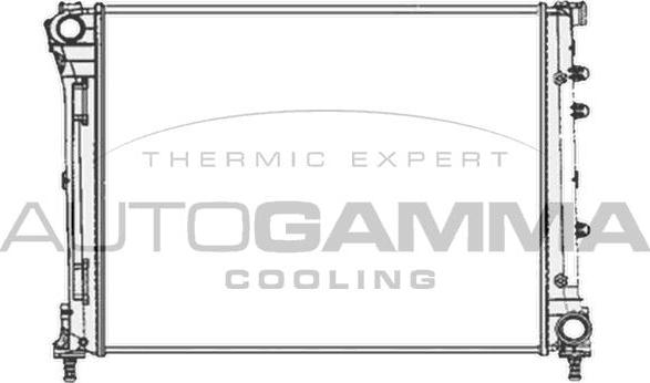 Autogamma 104619 - Радиатор, охлаждение двигателя autodif.ru
