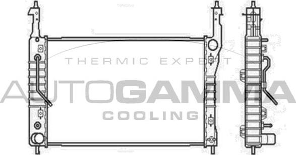 Autogamma 104252 - Радиатор, охлаждение двигателя autodif.ru