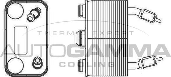 Autogamma 105815 - Масляный радиатор, двигательное масло autodif.ru