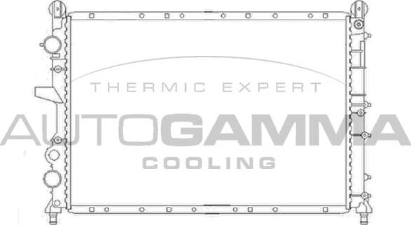 Autogamma 100018 - Радиатор, охлаждение двигателя autodif.ru