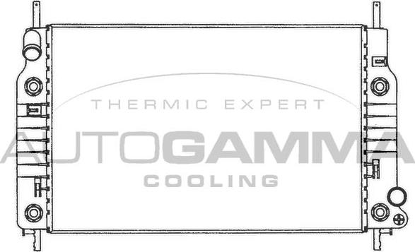 Autogamma 100371 - Радиатор, охлаждение двигателя autodif.ru