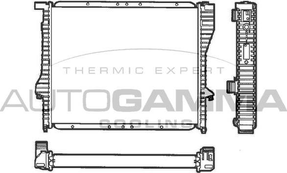 Autogamma 101362 - Радиатор, охлаждение двигателя autodif.ru