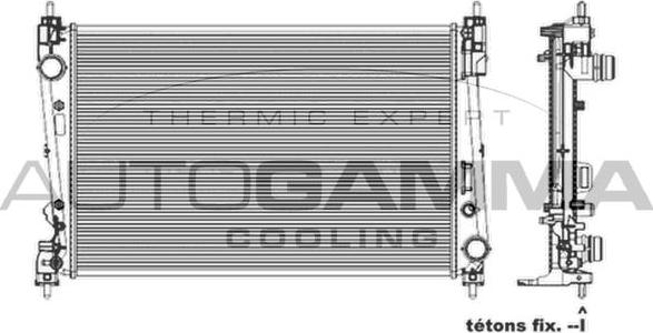 Autogamma 103987 - Радиатор, охлаждение двигателя autodif.ru