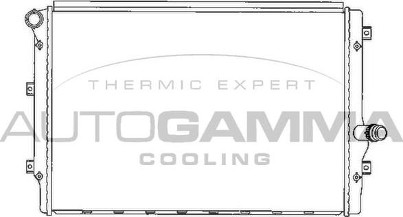 Autogamma 103614 - Радиатор, охлаждение двигателя autodif.ru