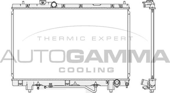 Autogamma 102372 - Радиатор, охлаждение двигателя autodif.ru