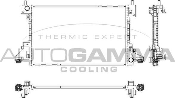 Autogamma 107328 - Радиатор, охлаждение двигателя autodif.ru