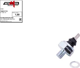Automega 150011710 - 150011710 Датчик давления масла-черный ( 1,4 bar ) / AUDI,FORD Galaxy,SEAT,VW 74~ autodif.ru