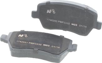 Automotor France PBP3332 - Тормозные колодки, дисковые, комплект autodif.ru