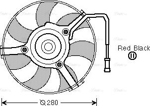 Ava Quality Cooling AI7504 - Вентилятор, охлаждение двигателя autodif.ru