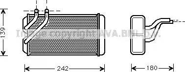 Ava Quality Cooling AU 6106 - Теплообменник, отопление салона autodif.ru