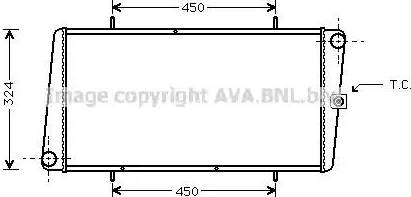 Ava Quality Cooling AU 2025 - Радиатор, охлаждение двигателя autodif.ru