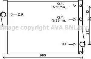 Ava Quality Cooling BW2471 - Радиатор, охлаждение двигателя autodif.ru