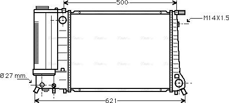 Ava Quality Cooling BW 2083 - Радиатор, охлаждение двигателя autodif.ru