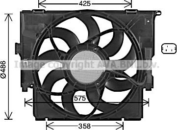 Ava Quality Cooling BW7591 - Вентилятор, охлаждение двигателя autodif.ru