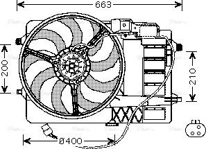 Ava Quality Cooling BW 7516 - Вентилятор, охлаждение двигателя autodif.ru