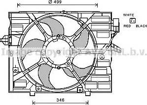 Ava Quality Cooling BW7530 - Вентилятор, охлаждение двигателя autodif.ru