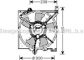 Ava Quality Cooling DN 7506 - Вентилятор, охлаждение двигателя autodif.ru