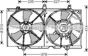 Ava Quality Cooling DN 7507 - Вентилятор, охлаждение двигателя autodif.ru