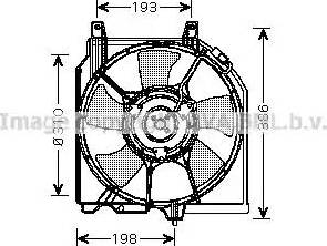 Ava Quality Cooling DN 7523 - Вентилятор, охлаждение двигателя autodif.ru