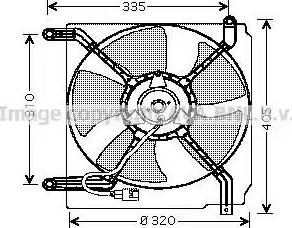 Ava Quality Cooling DW 7504 - Вентилятор, охлаждение двигателя autodif.ru