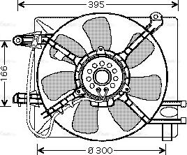 Ava Quality Cooling DW 7505 - Вентилятор, охлаждение двигателя autodif.ru