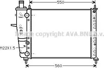 Ava Quality Cooling FT 2159 - Радиатор, охлаждение двигателя autodif.ru