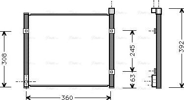 Ava Quality Cooling HD 5095 - Радиатор кондиционера HONDA: CIVIC V (EJ9, EK3/4) 1.4/1.4 i (EJ9)/1.5 i (EK3)/1.6 VTi (EK4)/1.6 i Vt autodif.ru