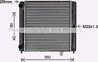 Ava Quality Cooling LA2035 - Радиатор, охлаждение двигателя autodif.ru