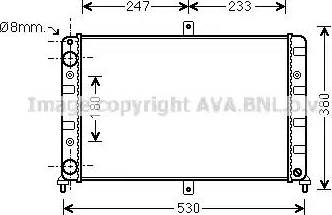 Ava Quality Cooling LA2023 - Радиатор, охлаждение двигателя autodif.ru