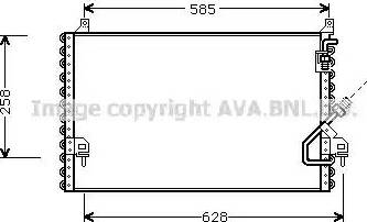 Ava Quality Cooling MS5196 - Конденсатор кондиционера autodif.ru