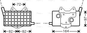 Ava Quality Cooling MS 3294 - Масляный радиатор, двигательное масло autodif.ru