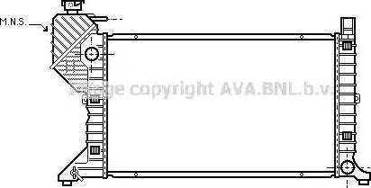 Ava Quality Cooling MS 2183 - Радиатор, охлаждение двигателя autodif.ru