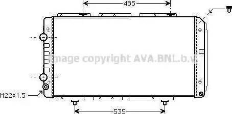 Ava Quality Cooling PE 2146 - Радиатор, охлаждение двигателя autodif.ru
