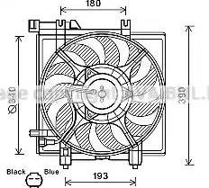 Ava Quality Cooling SU7516 - Вентилятор, охлаждение двигателя autodif.ru