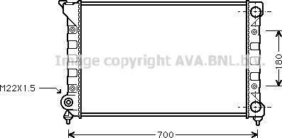 Ava Quality Cooling VNA2072 - Радиатор, охлаждение двигателя autodif.ru