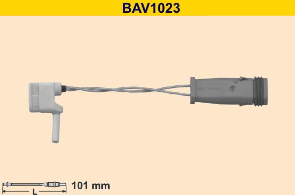 Barum BAV1023 - Сигнализатор, износ тормозных колодок autodif.ru